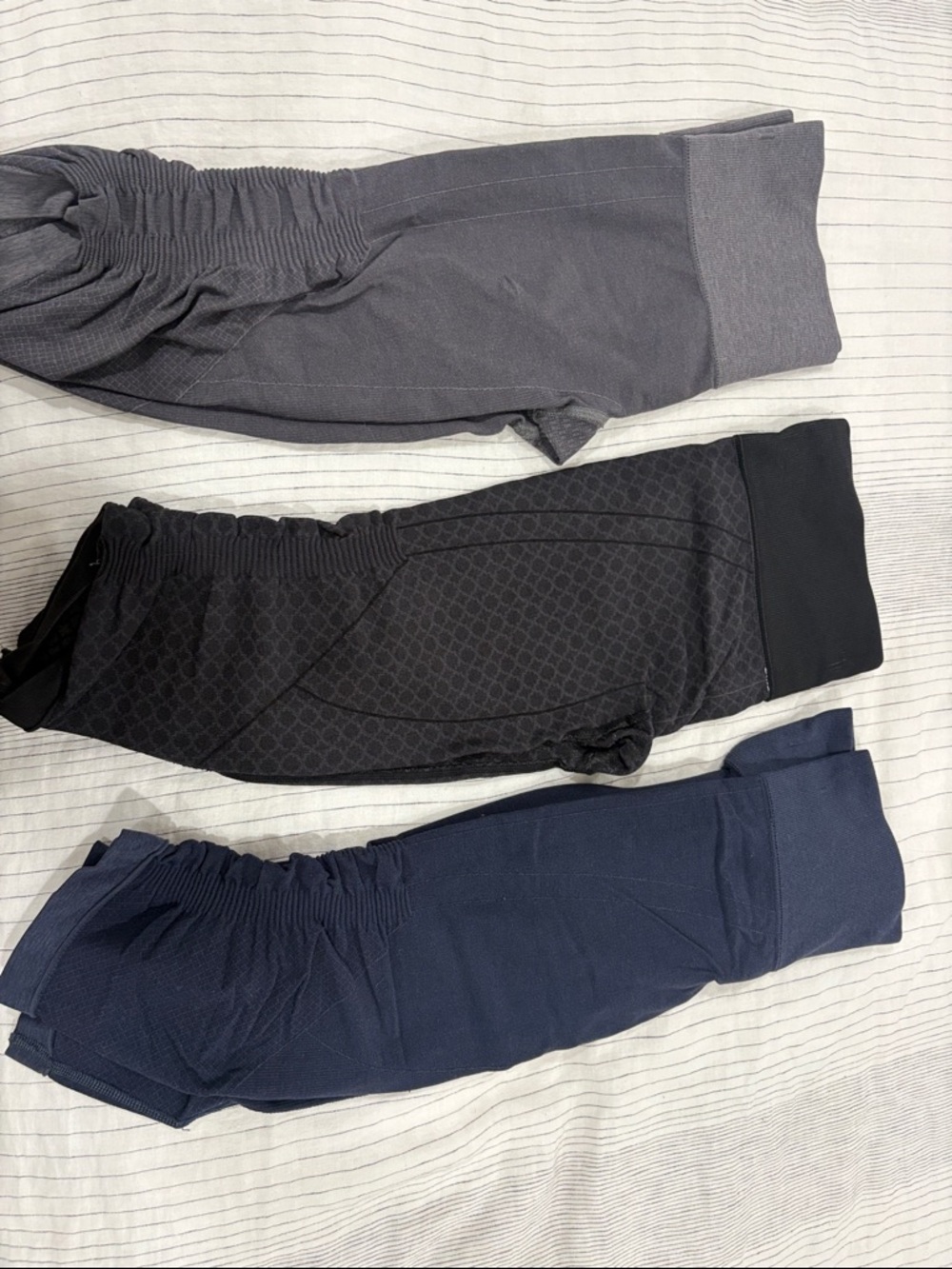 lululemon athletica Women's Pack: Gray, Black & Navy Leggings